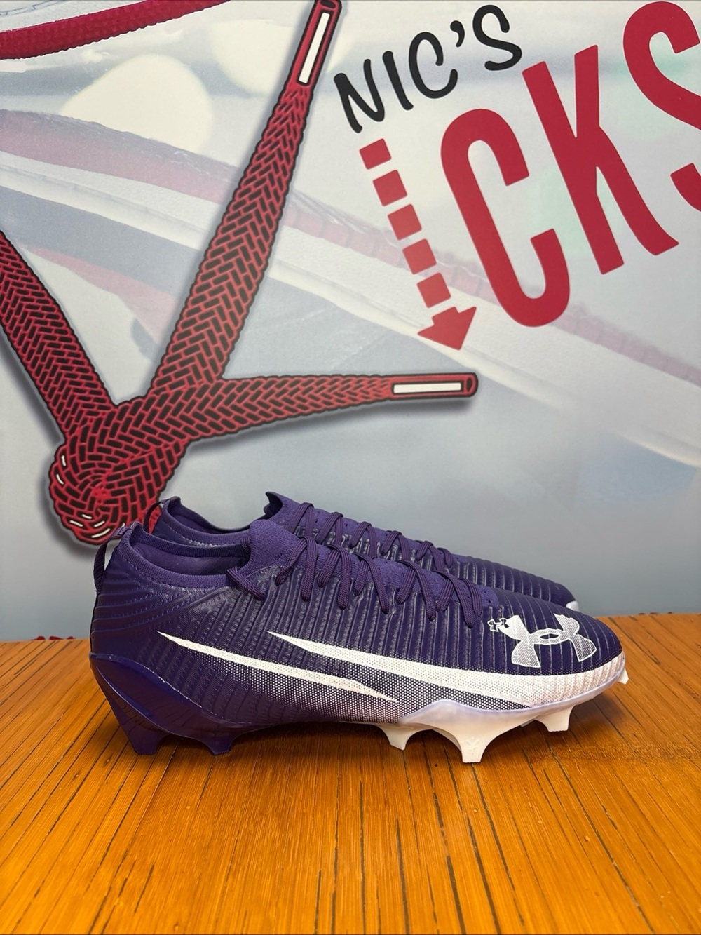 Under Armour UA Blur Pro Purple Football Cleats (3028220-500) Men’s Size 13 NEW
